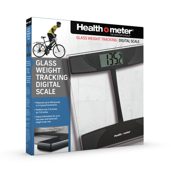 Healthometer Health O Meter Weight Tracking Digital Scale, 400 Lbs